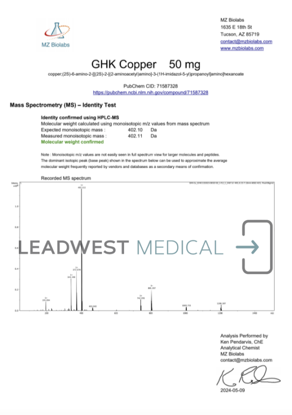 GHK-Cu (Lyophilized) - Image 3