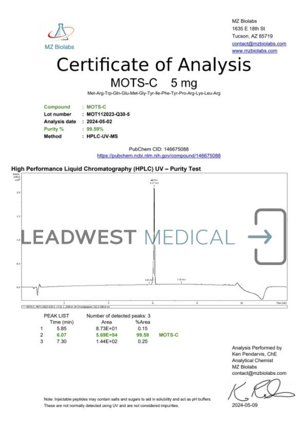 MOTS-C 5mg - Image 3