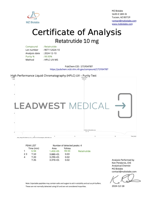 Retatrutide – 10mg - Image 3